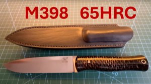 Заточка кастомного ножа из M398