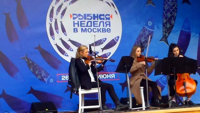 Струнное трио ''Ammirato'' на фестивале ''Рыбная неделя в Москве. Московские сезоны''