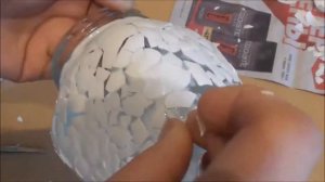Egg shell jar decor / Декор банки яичной скорлупой