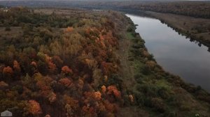 Природа Калужской области. Осень на Оке. Nature of Kaluga region: autumn on the Oka river