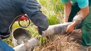 Так мы подключаем магистраль БЕТОНОНАСОС.