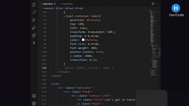 How to create Responsive Contact Form in HTML CSS & JavaScript  #html #trending #viral #htmltutoria