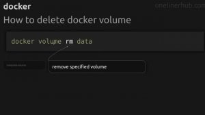 How to delete docker volume #docker