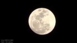 Sony Handycam HDR CX280E Extended Zoom, Mp4 - 50i setting, Moon, Abhishek Vishwe