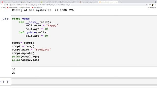 OOPs in Python - Constructor and Self Method - Python tutorial in Tamil