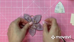 Мастер класс «Цветок из замши»