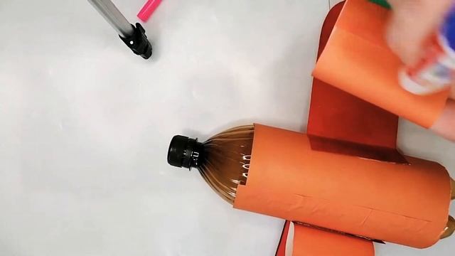 Поделка к 23 февраля. Самолёт из бутылки. смотреть онлайн