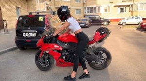 ЗАДНЯЯ ПЕРЕДАЧА на мотоцикле? #мотоТаня reverse gear on a motorbike #motoTanya moto girl bike girl