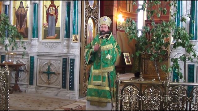 Проповедь Владыки в честь Праздника Дня Святой Троицы. Пятидесятница. смотреть онлайн