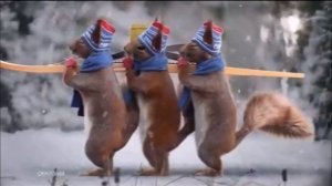 Новогодняя заставка первого канала 2019-2020 белки #13 белки танцуют