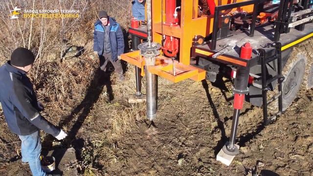Испытания буровой установки для геологоразведки - УРБ 2Д3 на шасси Урал 4320 6х6. Видео от ЗБТ смотреть онлайн