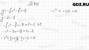№ 412 - Алгебра 9 класс Мерзляк