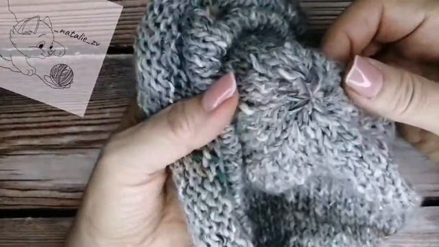 МК ШАПКА БИНИ ДВУХСТОРОННЯЯ.ЗА ОДИН ВЕЧЕР ИДЕАЛЬНАЯ МАКУШКА #каксвязать #биниспицами #мастеркласс