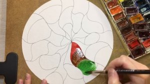 Витраж. Акварель. Рисование. Glass Painting.