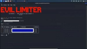 شرح التحكم فى الاجهزة المتصلة معك على الشبكة باستخدام  Evil Limiter Tool | Kali Linux