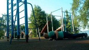 Тренировка на уличной площадке после 40. Колхозный кроссфит#153.