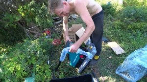 Лето 2023, дача. Испытываем измельчитель веток ЗУБР ЗИЭ-44-2800.