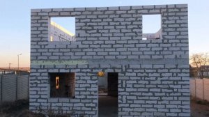 Стены второго этажа и армопояс