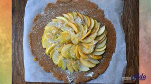 Галета с яблоками и грушей Рецепт, пошаговый, как приготовить, видеорецепт
