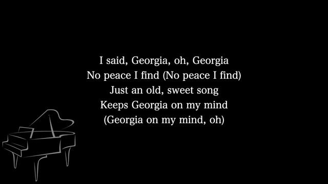 【Piano Karaoke Instrumental】Georgia On My Mind / Ray Charles【Original Key】 смотреть онлайн