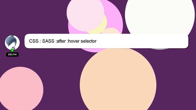 CSS : SASS :after :hover selector смотреть онлайн