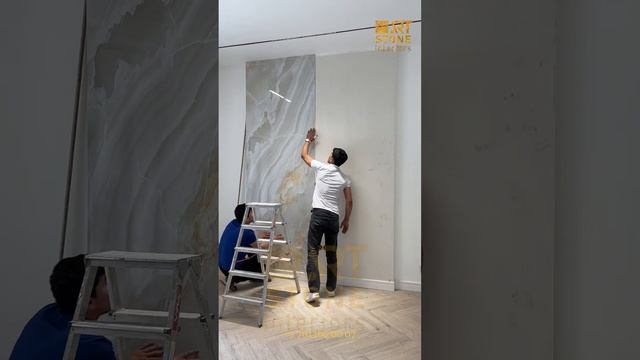 Монтаж Гибкого мрамора из пвх. Представляет этот материал Art Stone Interiors смотреть онлайн