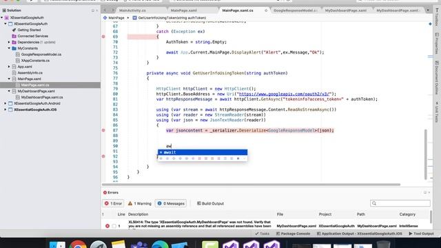 Xamarin Forms Google Login using Web Auth and Docker Container смотреть онлайн
