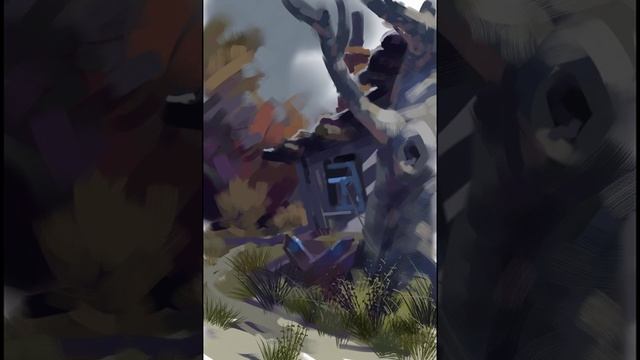 Старый дом. Учебный рисунок. Цифровая живопись смотреть онлайн