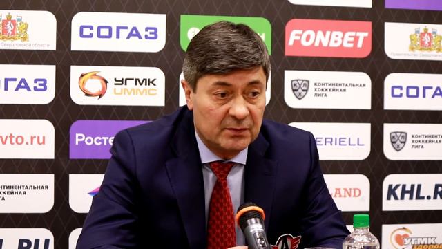 Андрей Мартемьянов, главный тренер ХК "Автомобилист"