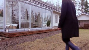 Открывание безрамного остекления Lumon для террас.