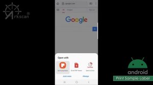 How to print label to WiFi shipping label printer on Android device
