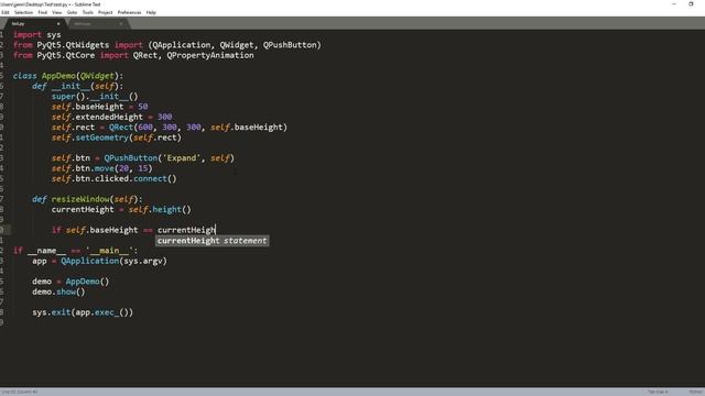 PyQt5 Tutorial | Window form resizing animation transition effect (code included) смотреть онлайн