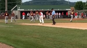 Russell records the final out of its 5-3 win over Boyd County on Memorial Day.