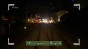 Cab ride Langnau i. E. to Burgdorf - Führerstandsmitfahrt Langnau i. E. nach Burgdorf