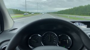 Обороты двигателя на скоростях 80, 90, 100, 110, 120 км/ч на Рено Доккер. Двигатель 1.5 dCi.