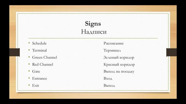 Справочник Туриста. В Аэропорту. Tourist's Guide. At the Airport смотреть онлайн
