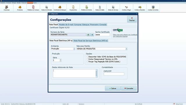 Configurar NF-e / NFS-e | Datacaixa Gestão смотреть онлайн