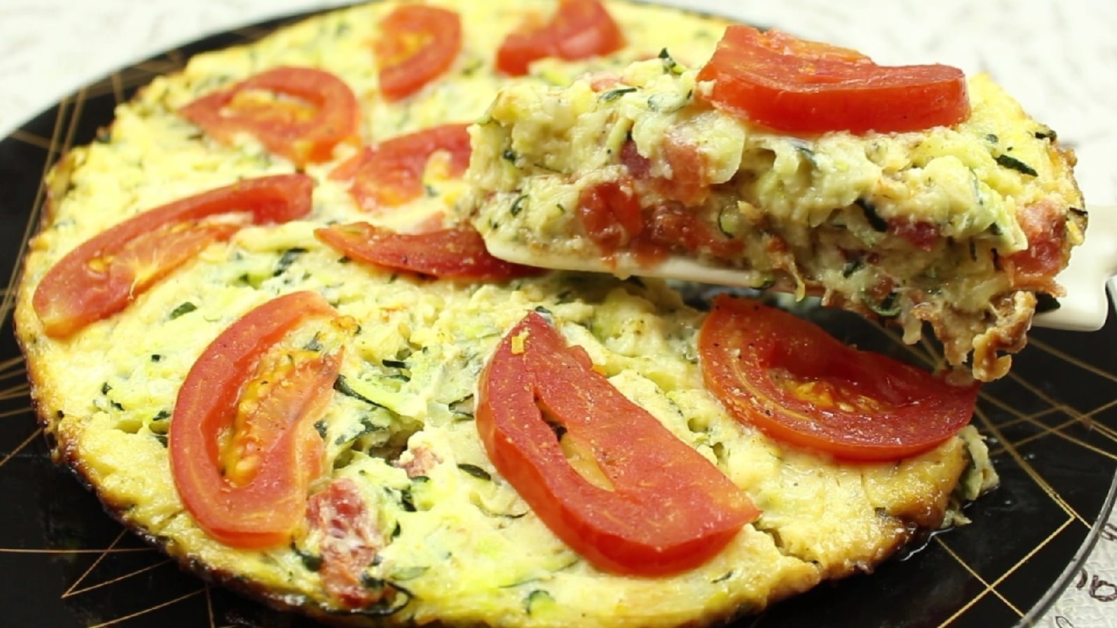 пицца из кабачков в духовке с колбасой и сыром и помидорами рецепты фото 44