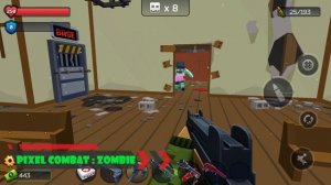 the walking zombie dead city vs pixel combat: zombie strike Weapons Comparison.