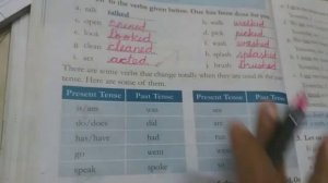 std 2 Eng. grammar. past tense