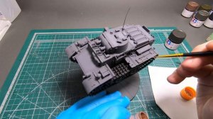 Немецкий танк T1-f или Panzer VK18.01 (Моделист 303518), Часть 3 Покраска