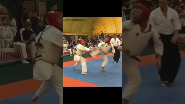 Красивая вертушка на турнире по Косики каратэ #karate #karatekid #koshiki #каратэ