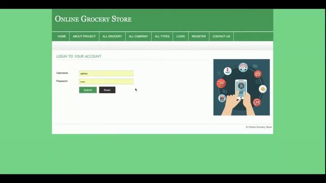 Online Grocery Store | PHP and MySQL Project Source Code | PHP MySQL CRUD Project