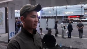 Бездомные у Киевского вокзала