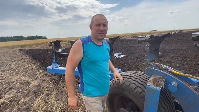 Новый кировец к744 МОЩНЫЙ ПЛУГ!