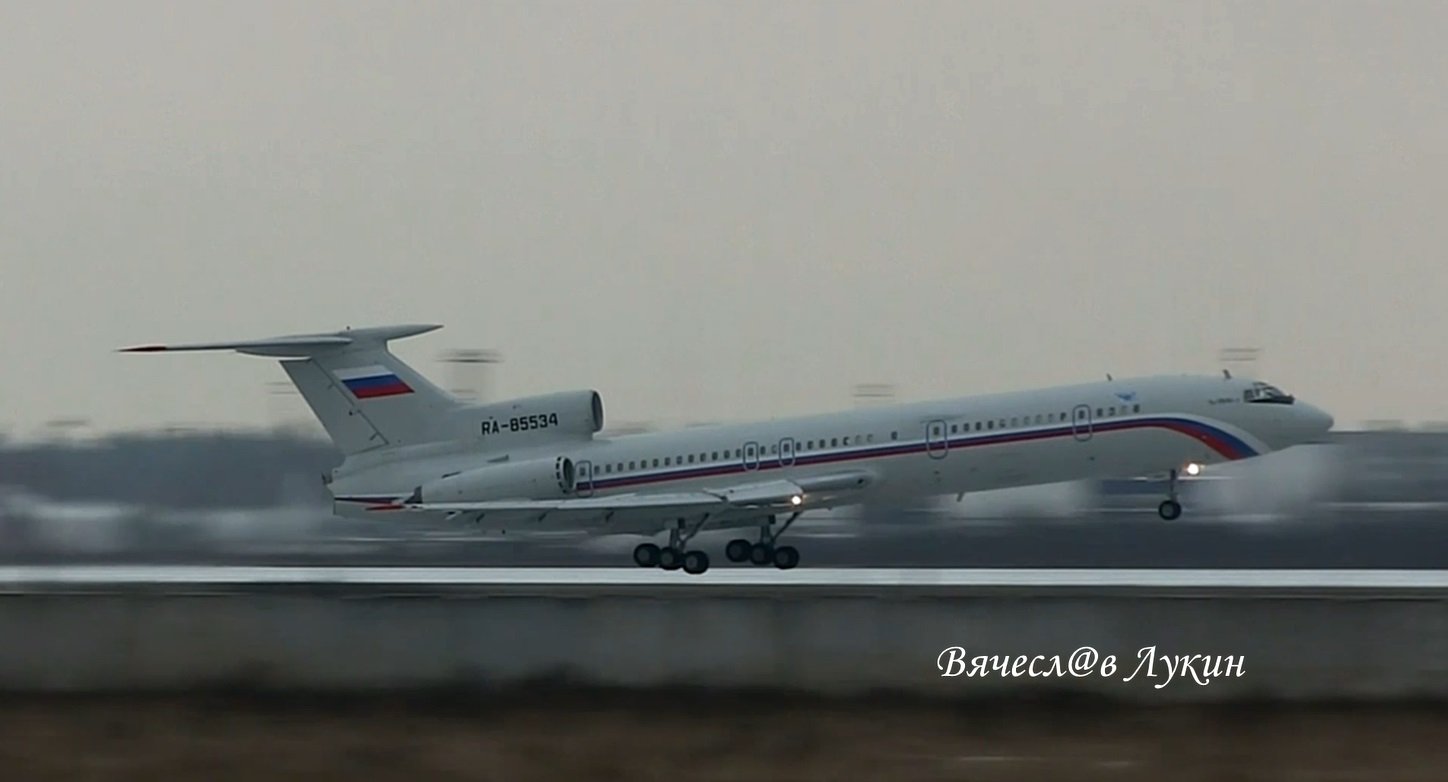 Ту-154Б-2 RA-85534 Взлёт