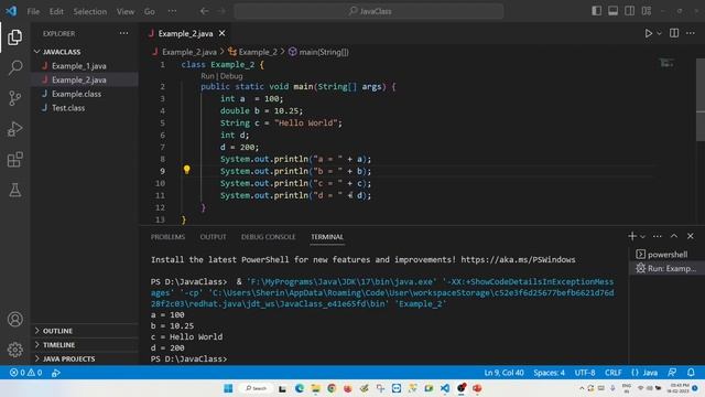 Java variable declaration and Flow controlling statements (Core Java Class 3)