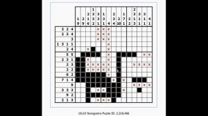 Solving 15x15 Nonogram Puzzles