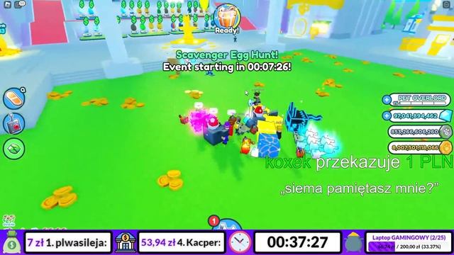 ⭐COMET UPDATE⭐ w PET SIMULATOR X o 18:00 ?KOMETA i RAP VALUE? LIVE ZA DARMO ROBUXY i HUGE | ROBLOX смотреть онлайн