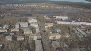 Нижнеудинск вид с птичьего полёта
